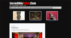 Desktop Screenshot of incredibleartist.com